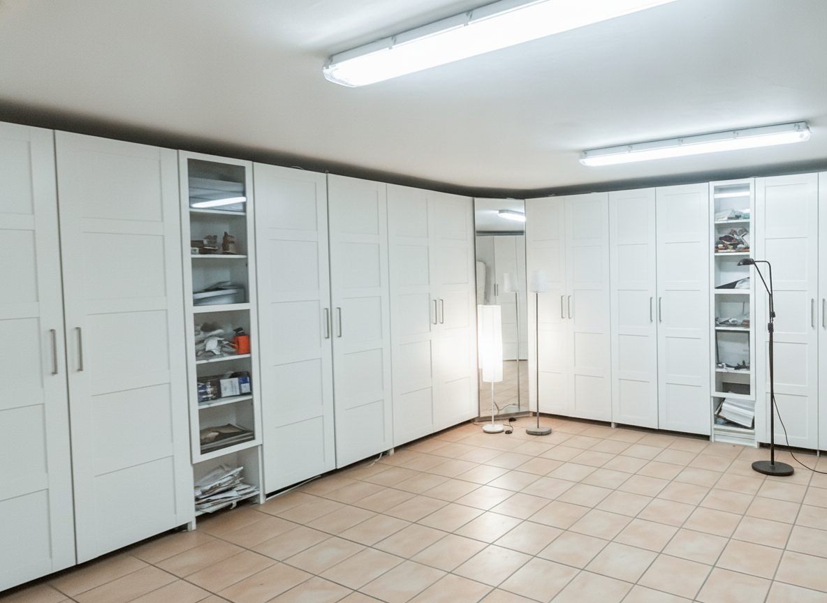 Cabina armadio del piano inferiore
